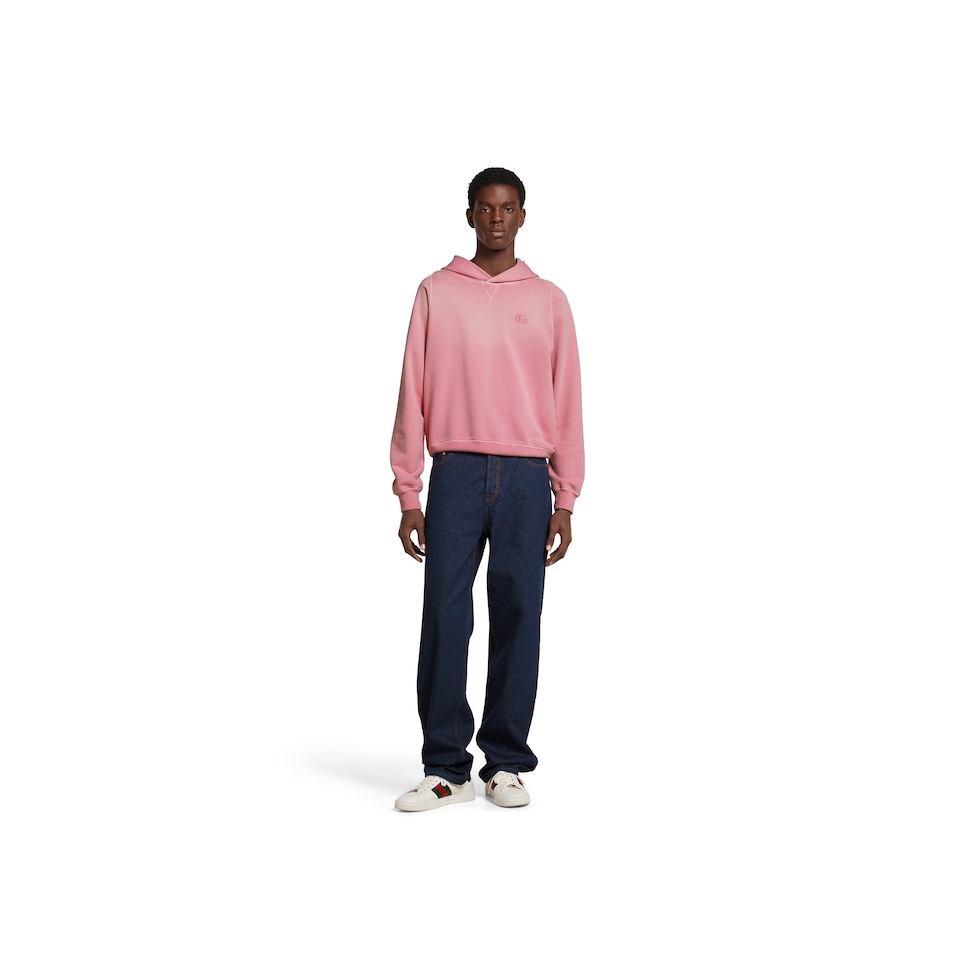 Cotton jersey sweatshirt with embroidery