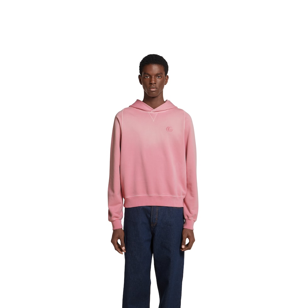 Cotton jersey sweatshirt with embroidery