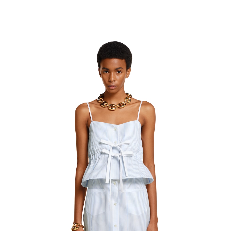 Gucci cotton fil coupé top