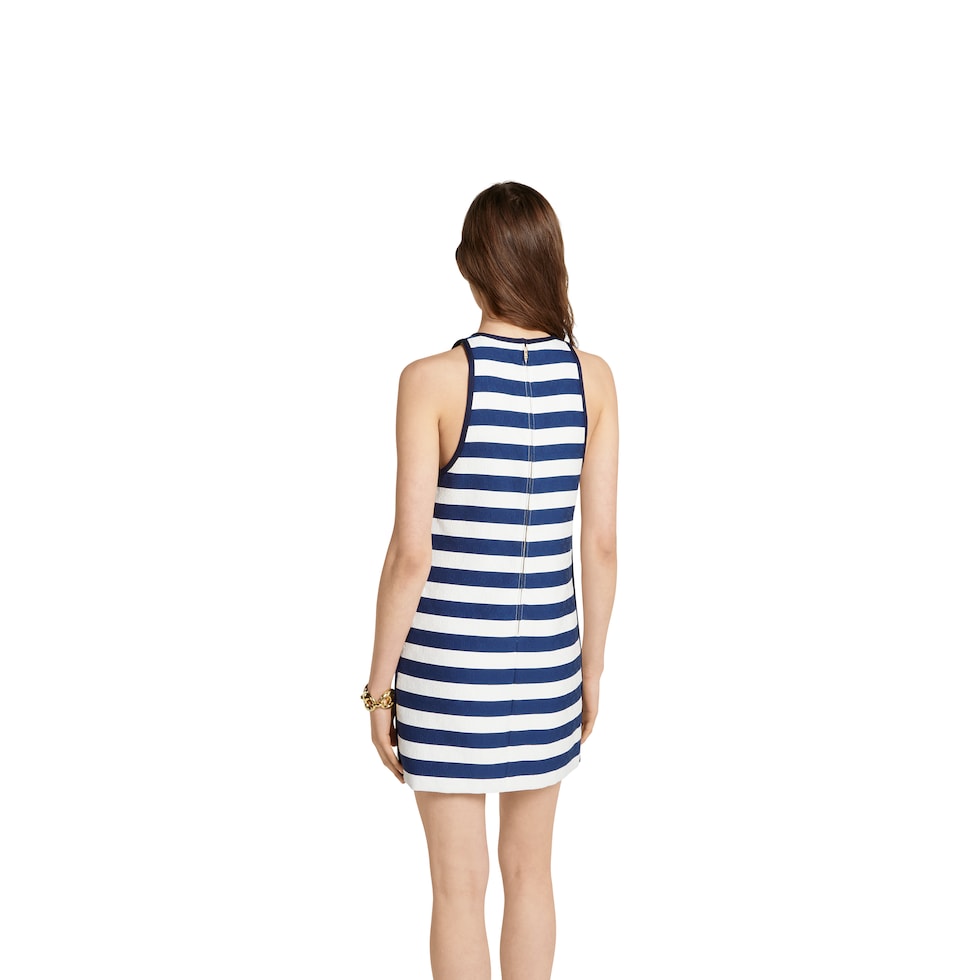 Printed GG cotton jacquard dress