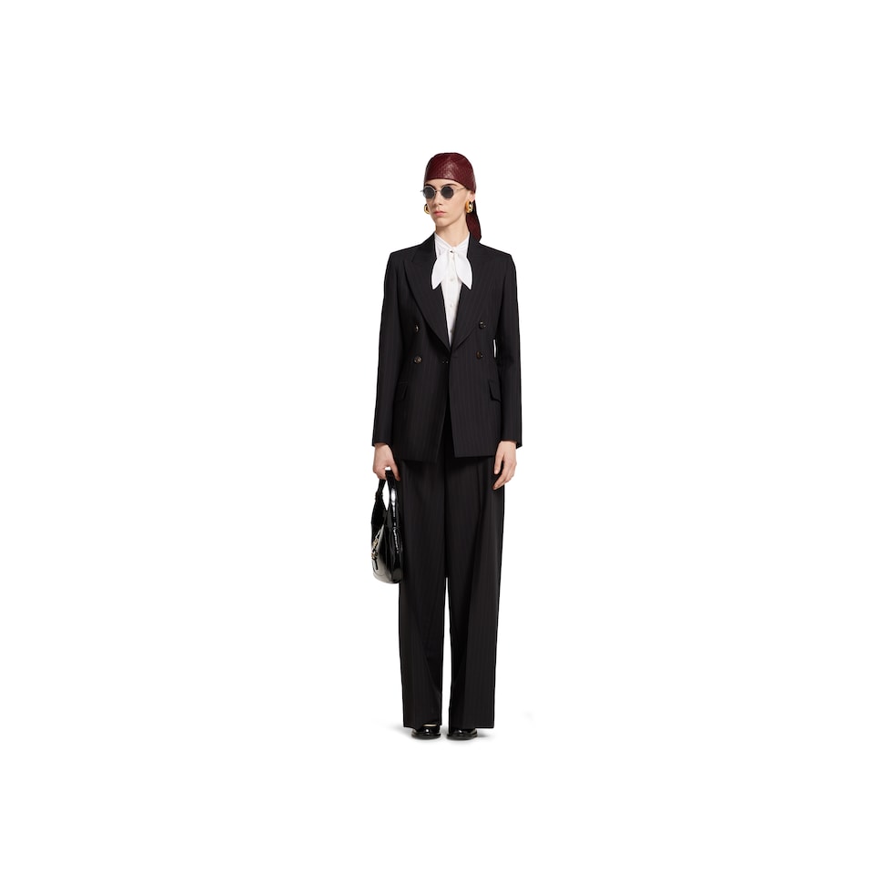 Pinstripe Gucci wool jacquard jacket