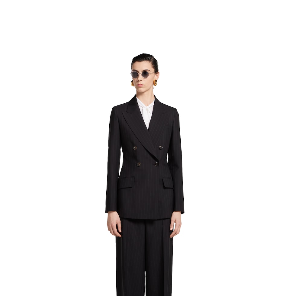 Pinstripe Gucci wool jacquard jacket