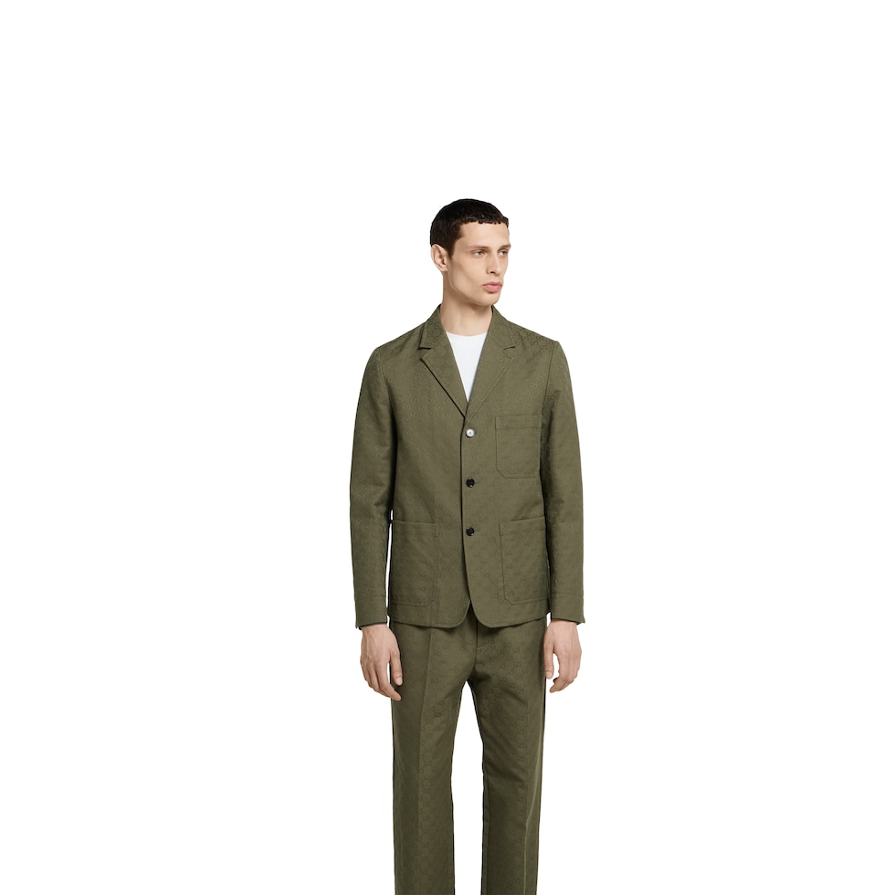 Veste en toile GG mélange de coton