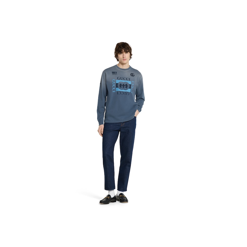 Printed cotton jersey T-shirt