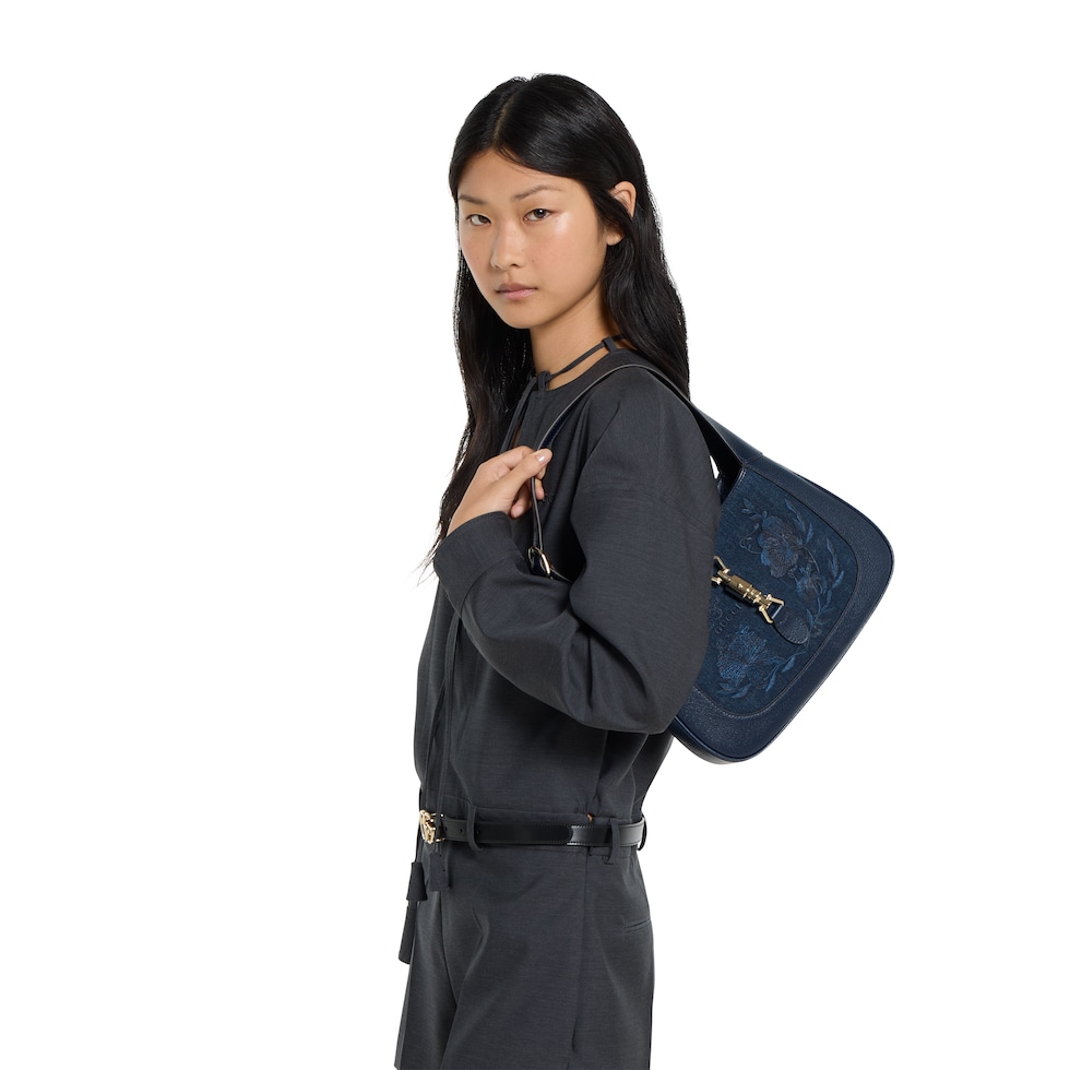 Sac Gucci Jackie 1961 avec broderie moyen format
