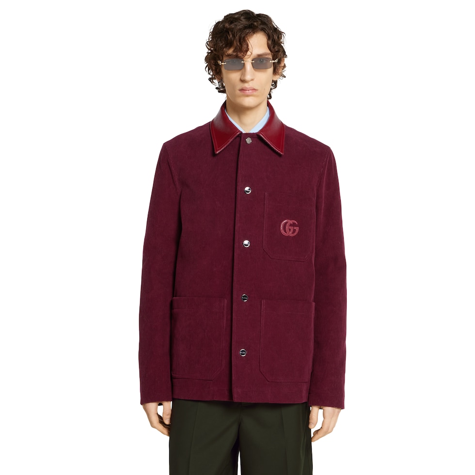 Jacke aus Cordsamt mit Doppel G