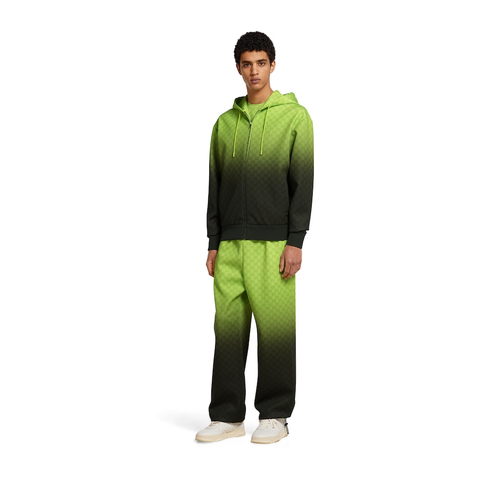 Printed light neoprene zip jacket