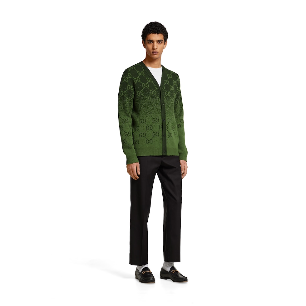 GG wool jacquard cardigan