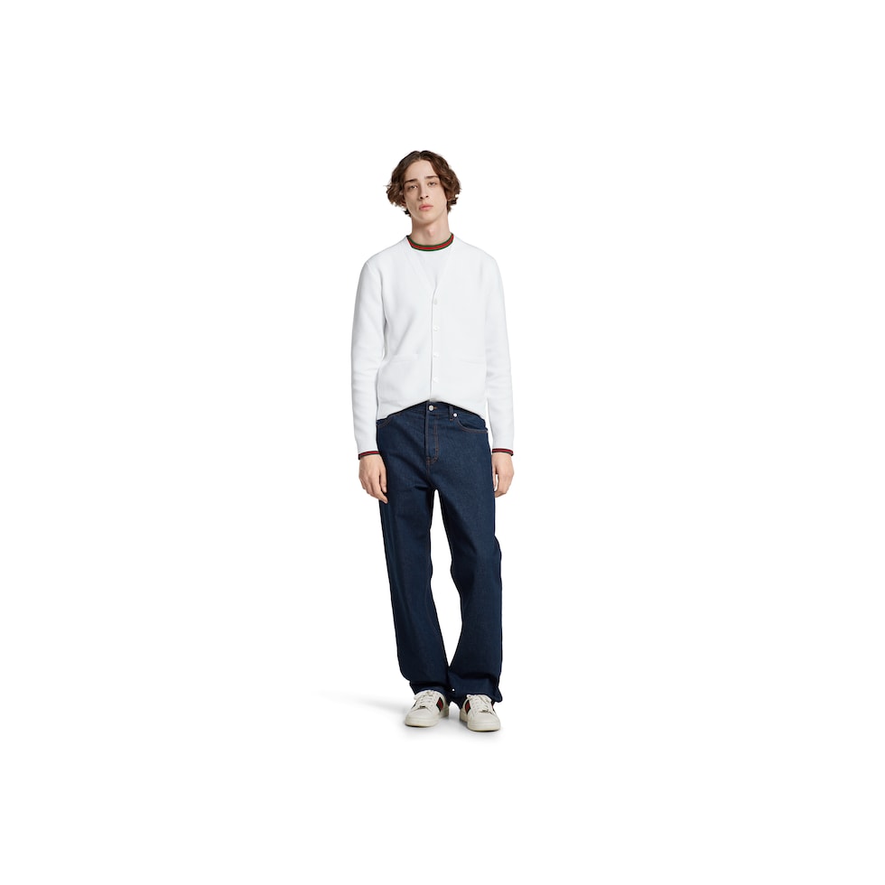 Cotton jersey T-shirt with embroidery