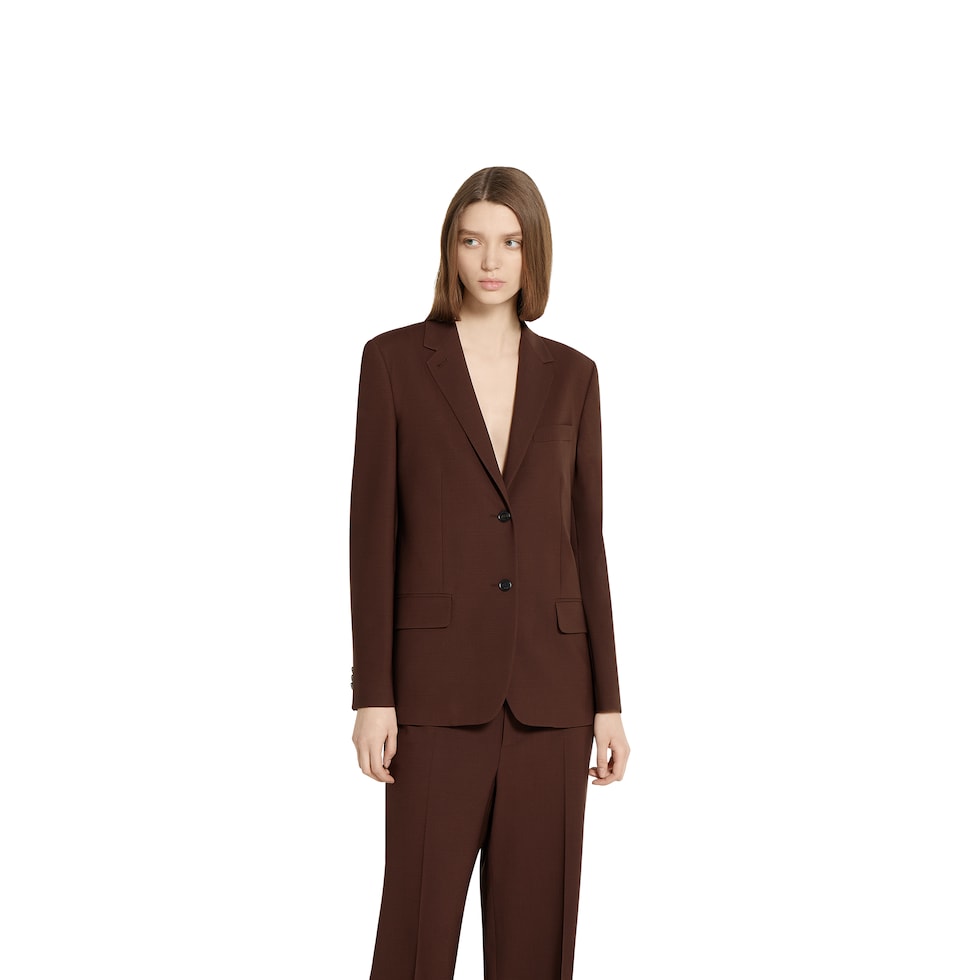 Stretch light wool jacket