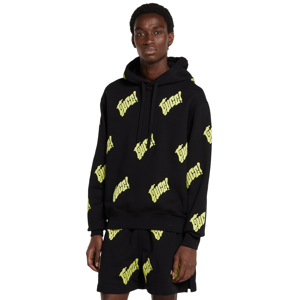 Embroidered cotton jersey sweatshirt