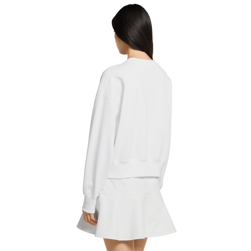 Cotton jersey sweatshirt with patch