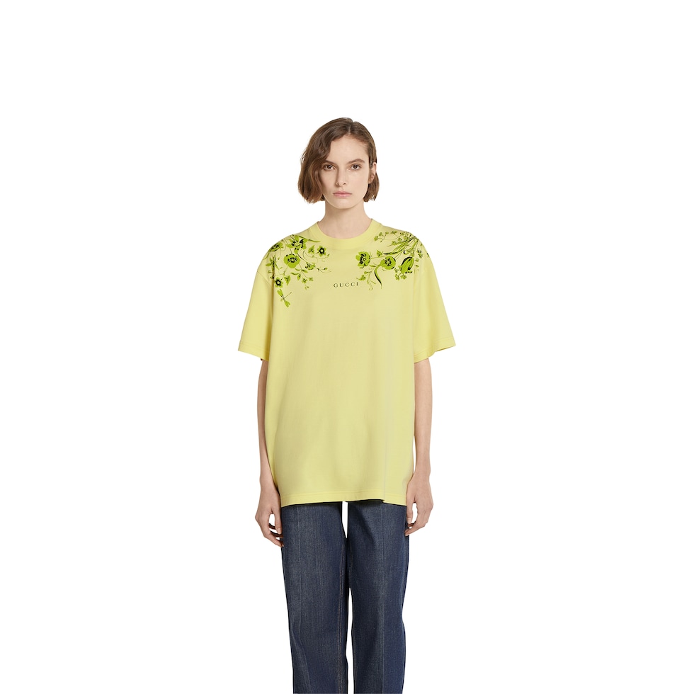 Soft cotton jersey T-shirt with print