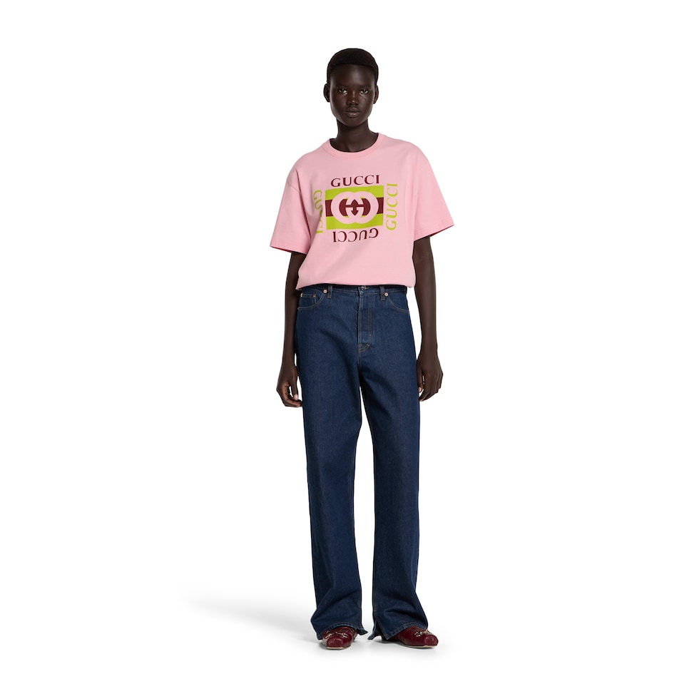 Cotton jersey T-shirt with print