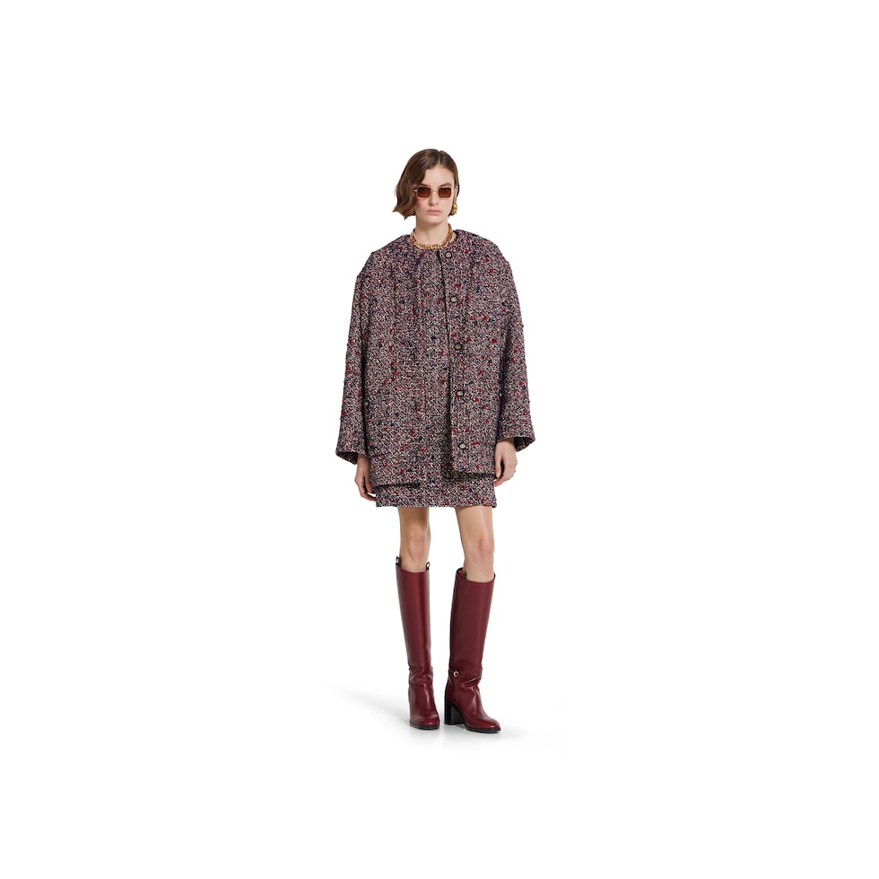 Wool bouclé dress