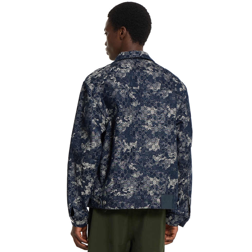 GG jacquard denim jacket