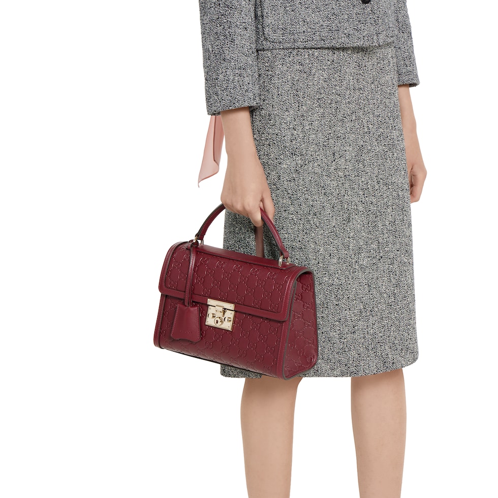 Padlock medium top handle bag