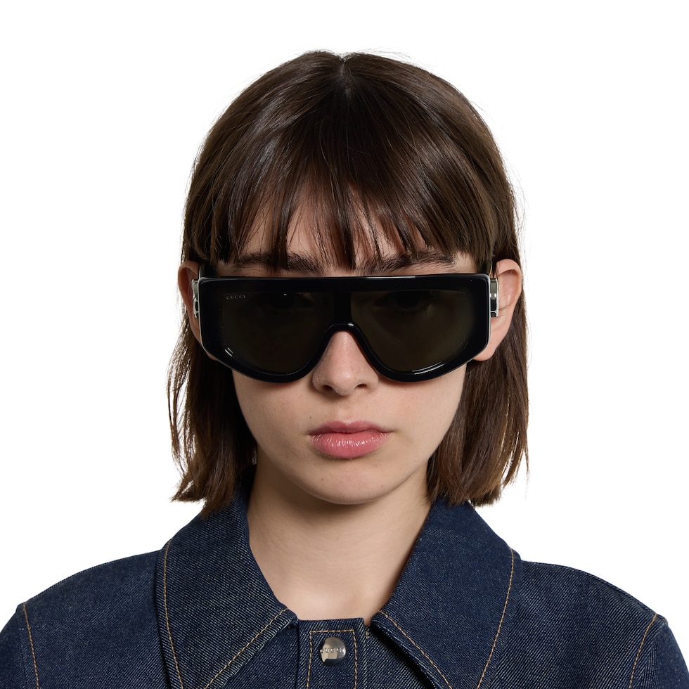 Rectangular frame sunglasses