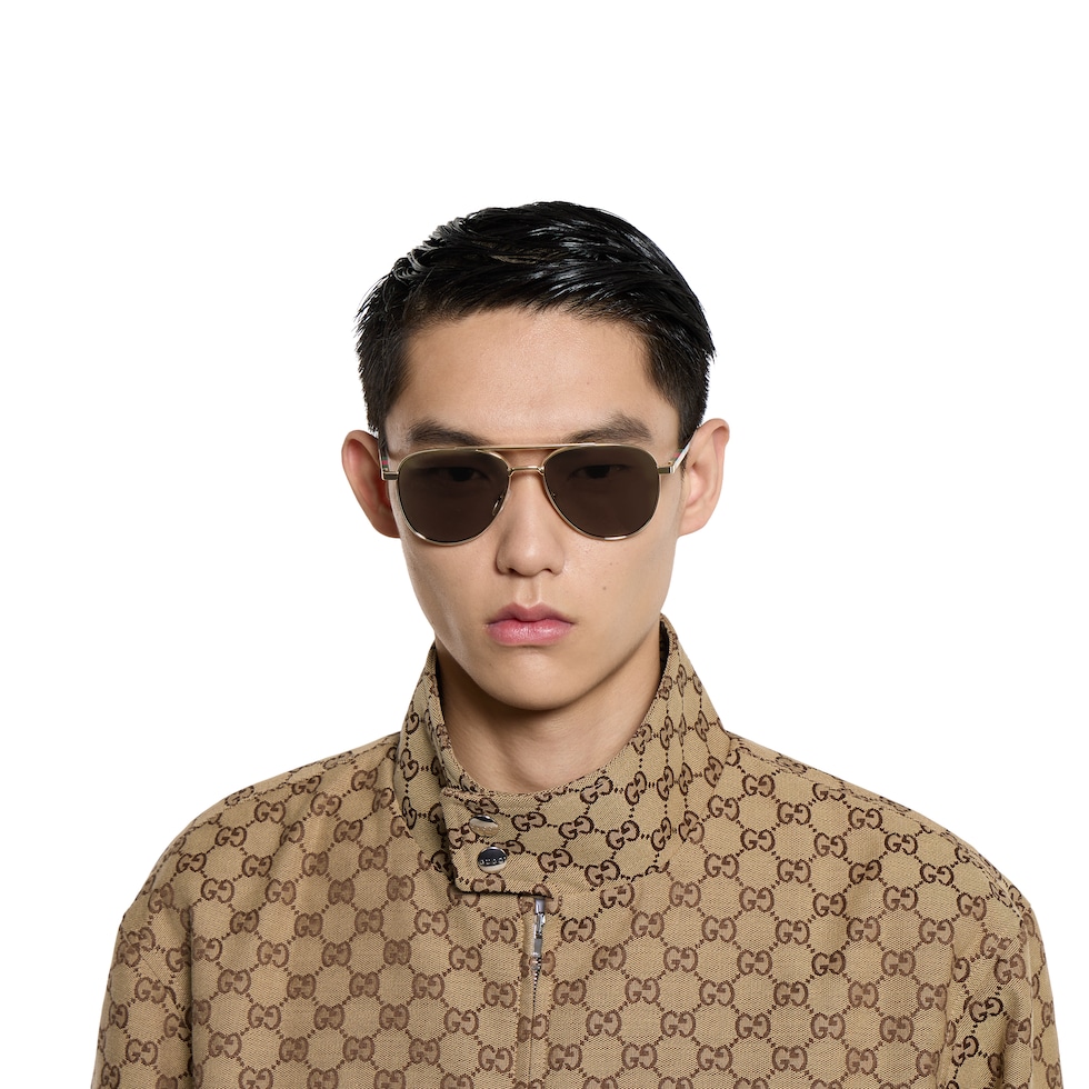 Aviator frame sunglasses