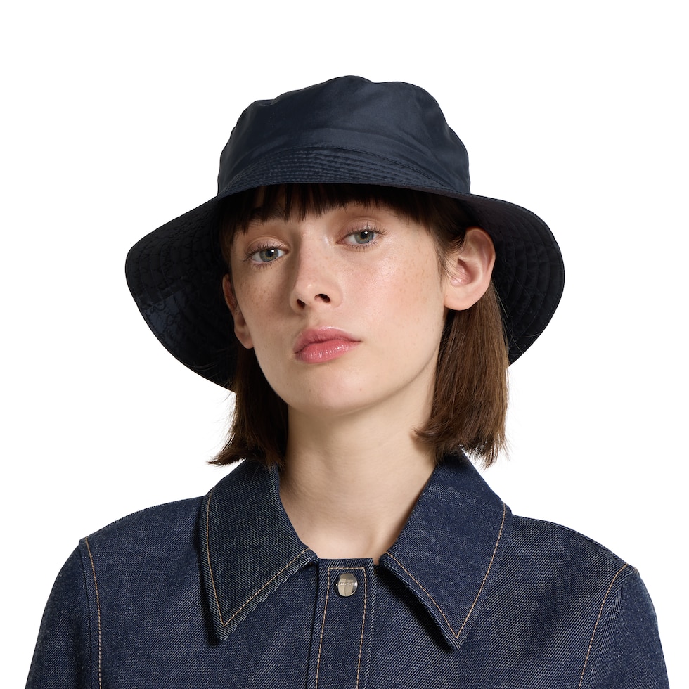 Reversible GG nylon bucket hat