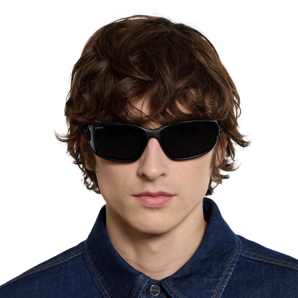Rectangular frame sunglasses