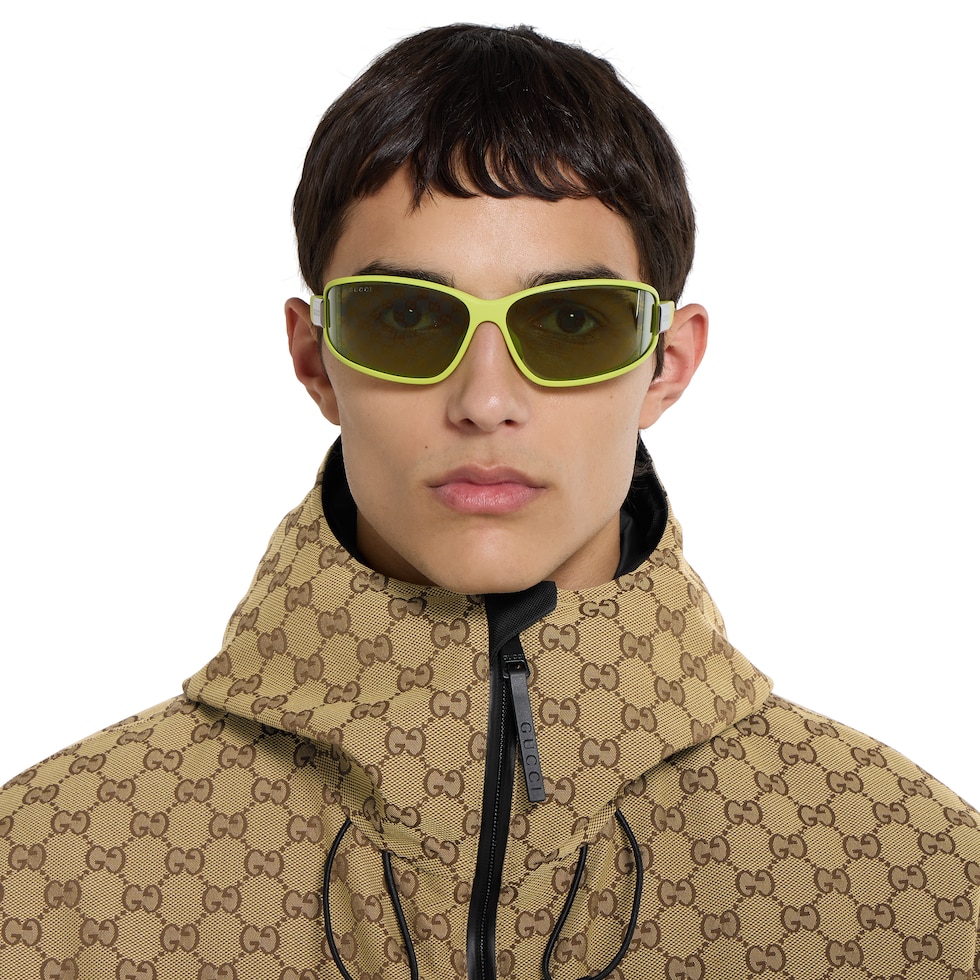 Rectangular frame sunglasses