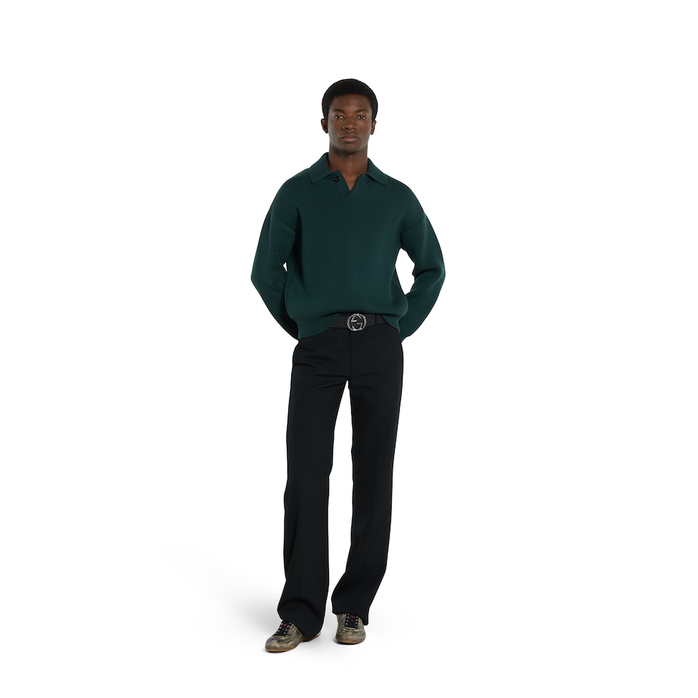 Reversible belt with Interlocking G buckle