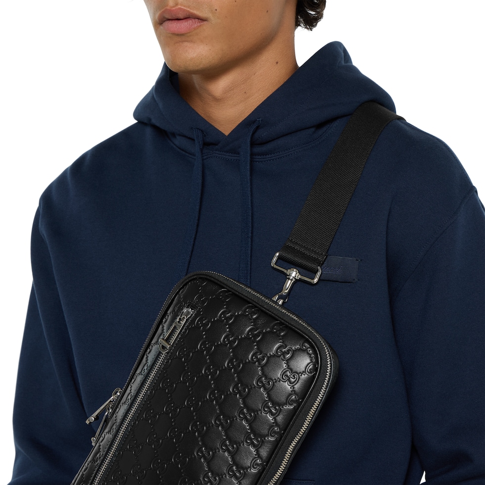 Borsa a tracolla GG Emblem misura piccola