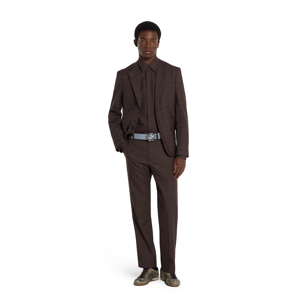 Reversible belt with Interlocking G buckle