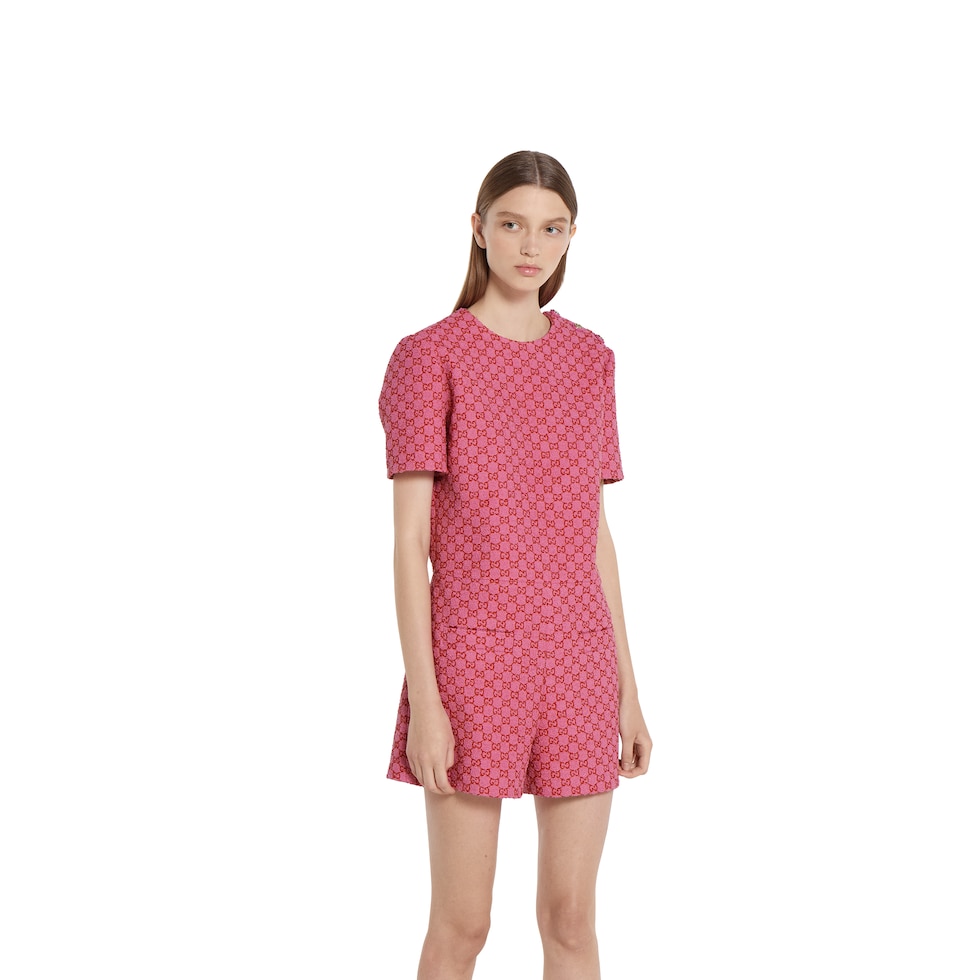 Jumpsuit aus GG Baumwollbouclé