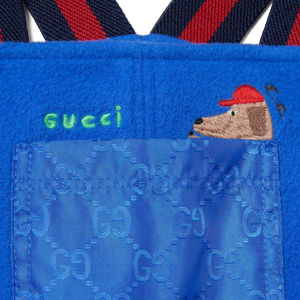 Baby fleece dungaree