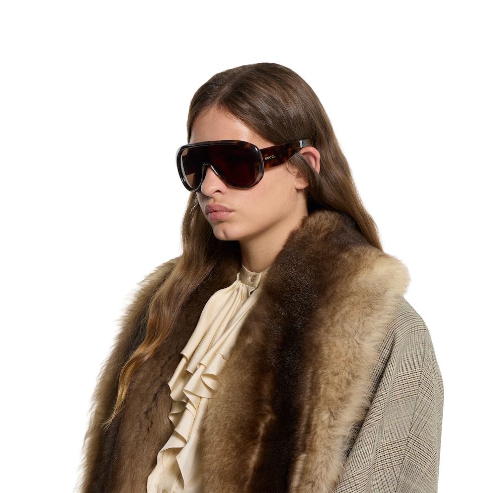 Rectangular frame sunglasses