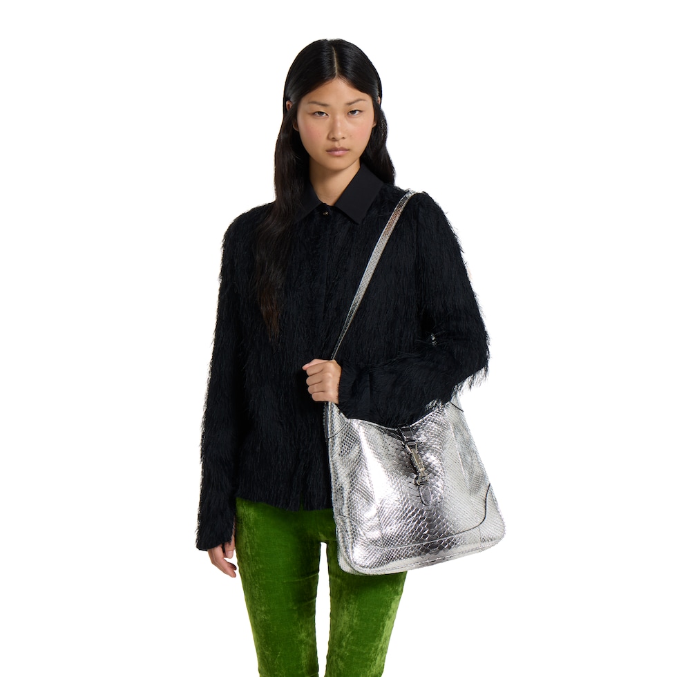 Gucci Jackie Giorno python large shoulder bag