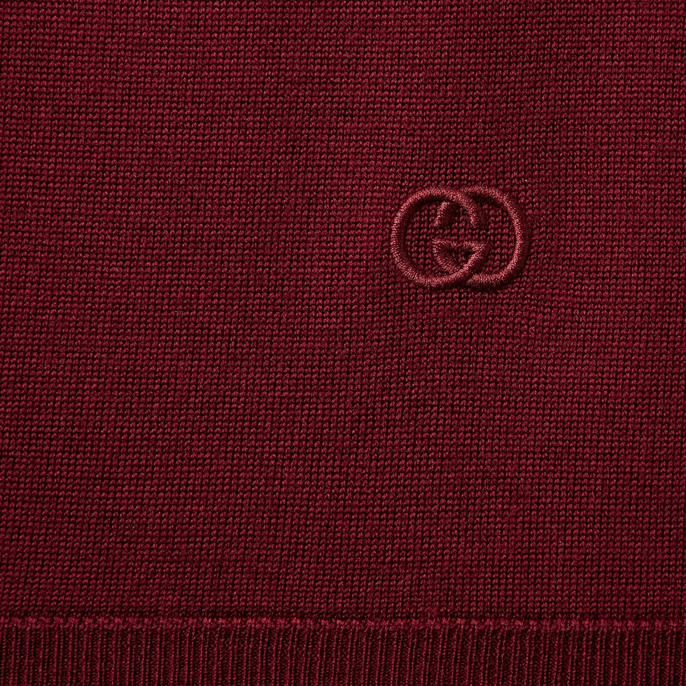 Extra fine wool polo top