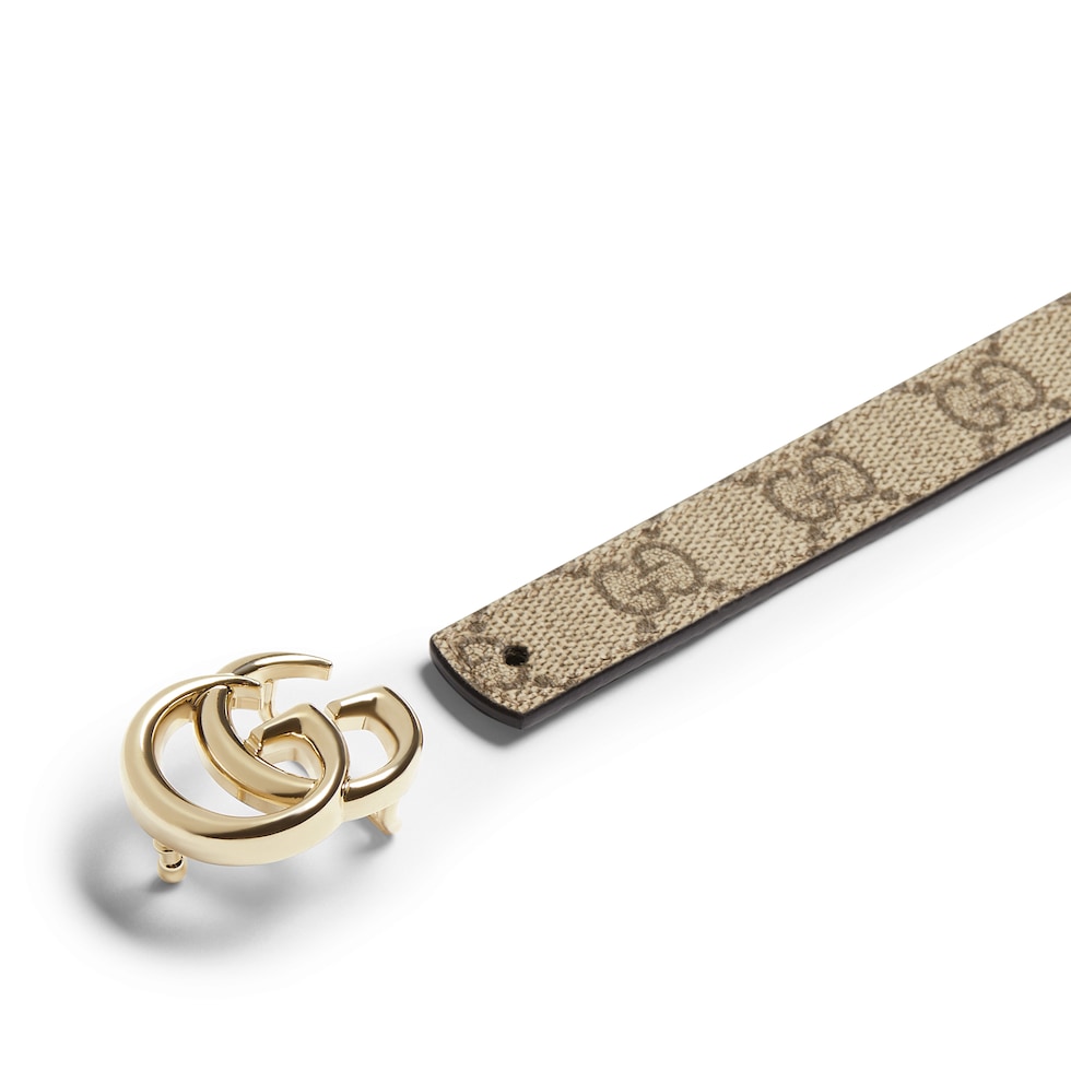 Ceinture fine réversible GG Marmont
