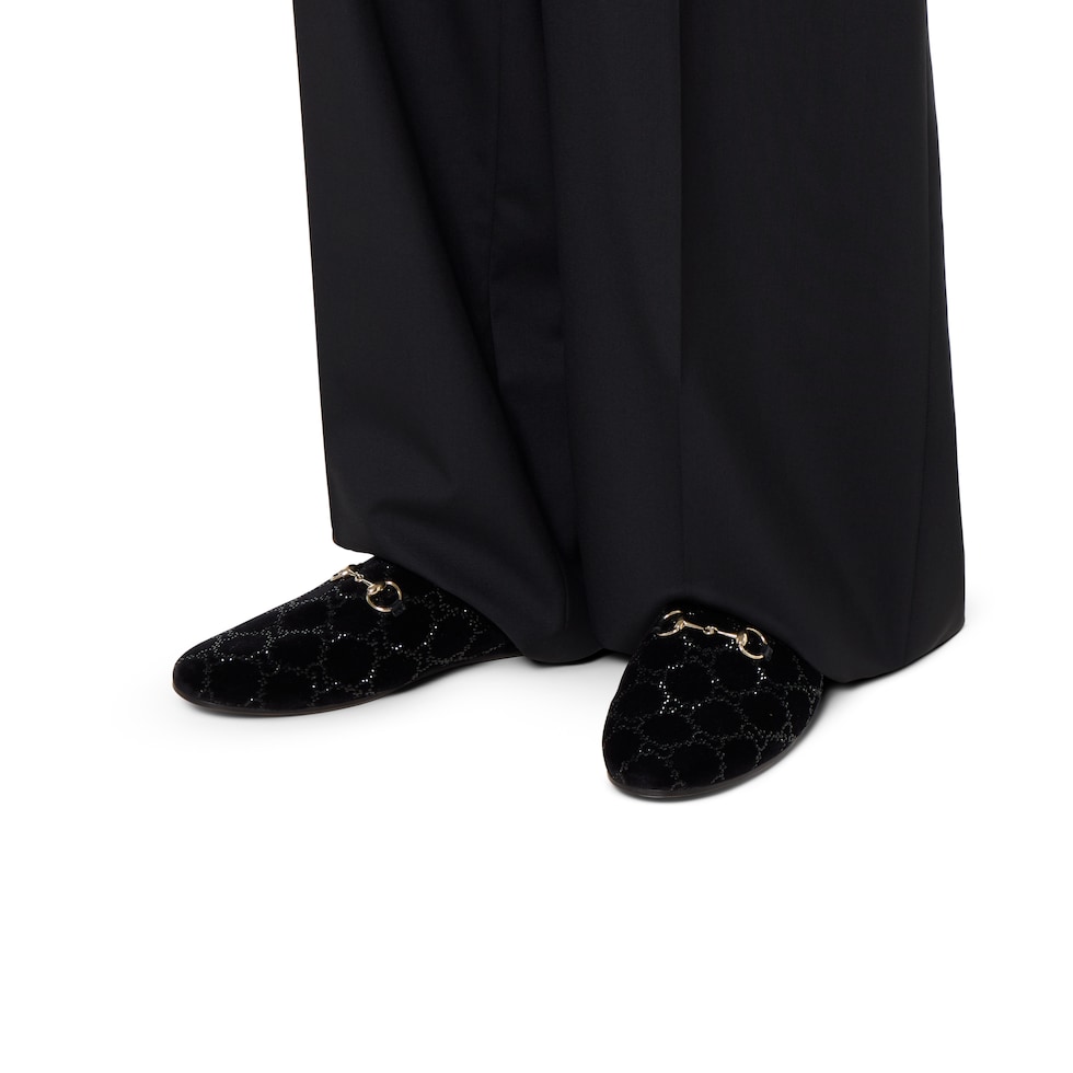 Women's GG crystal mule with Horsebit