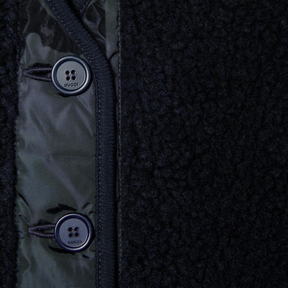 Children's GG fuzzy fabric vest