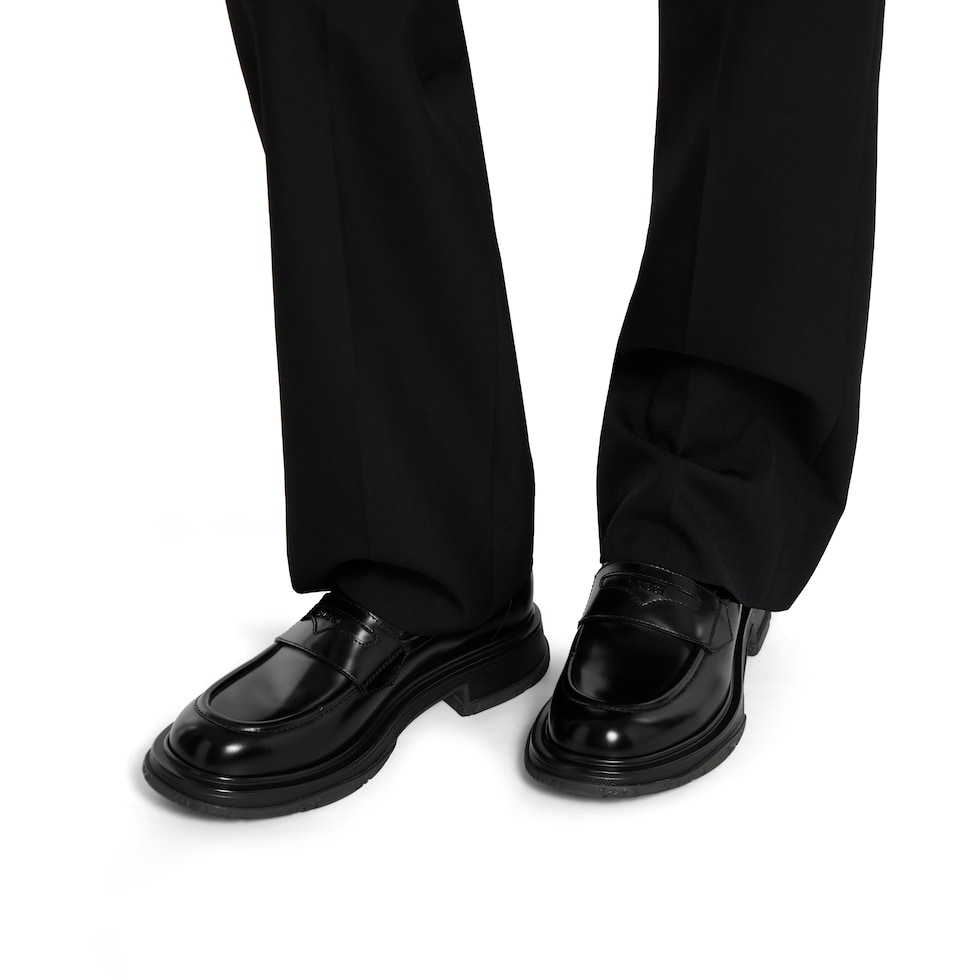 Men's loafer with tonal logo