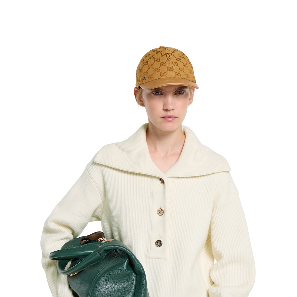 GG canvas baseball hat