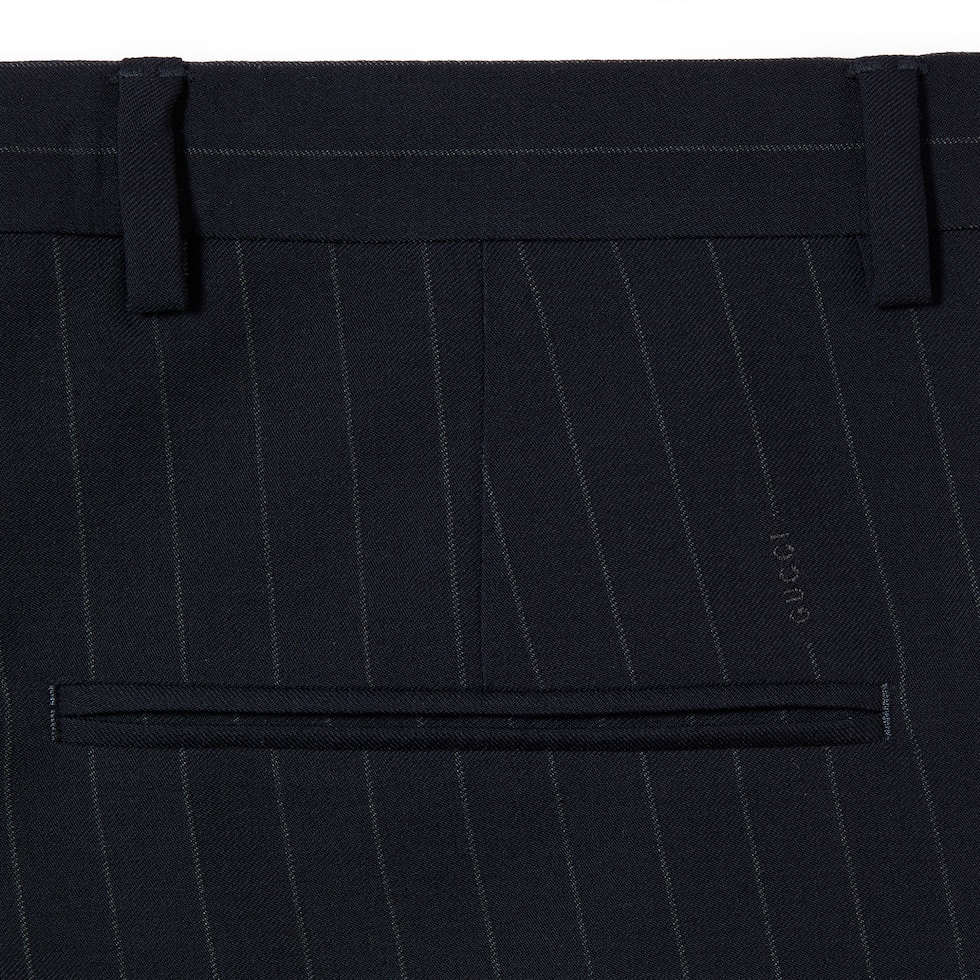 Pinstripe wool pant