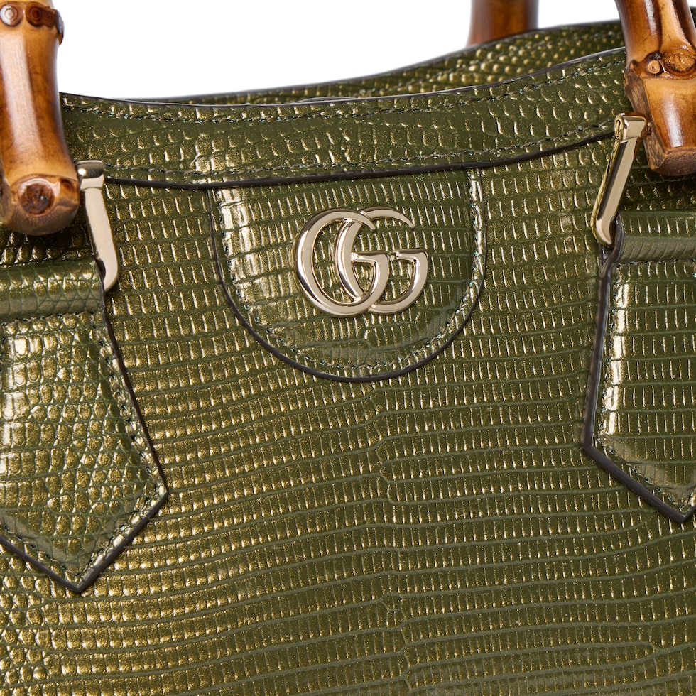 Kleiner Gucci Diana Shopper aus Eidechsenleder