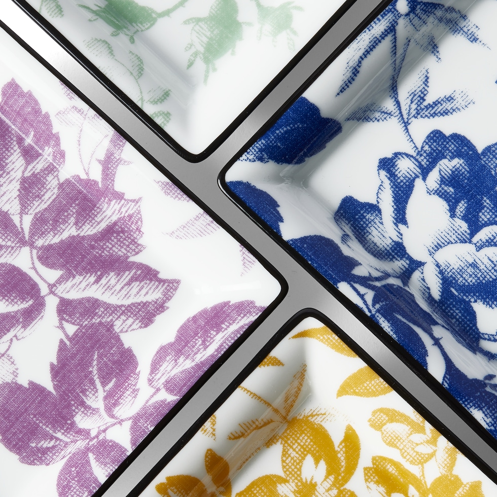 Set di portaoggetti con stampa Herbarium