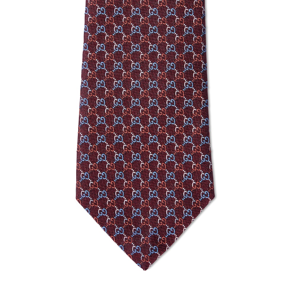 Cravate en jacquard de soie GG