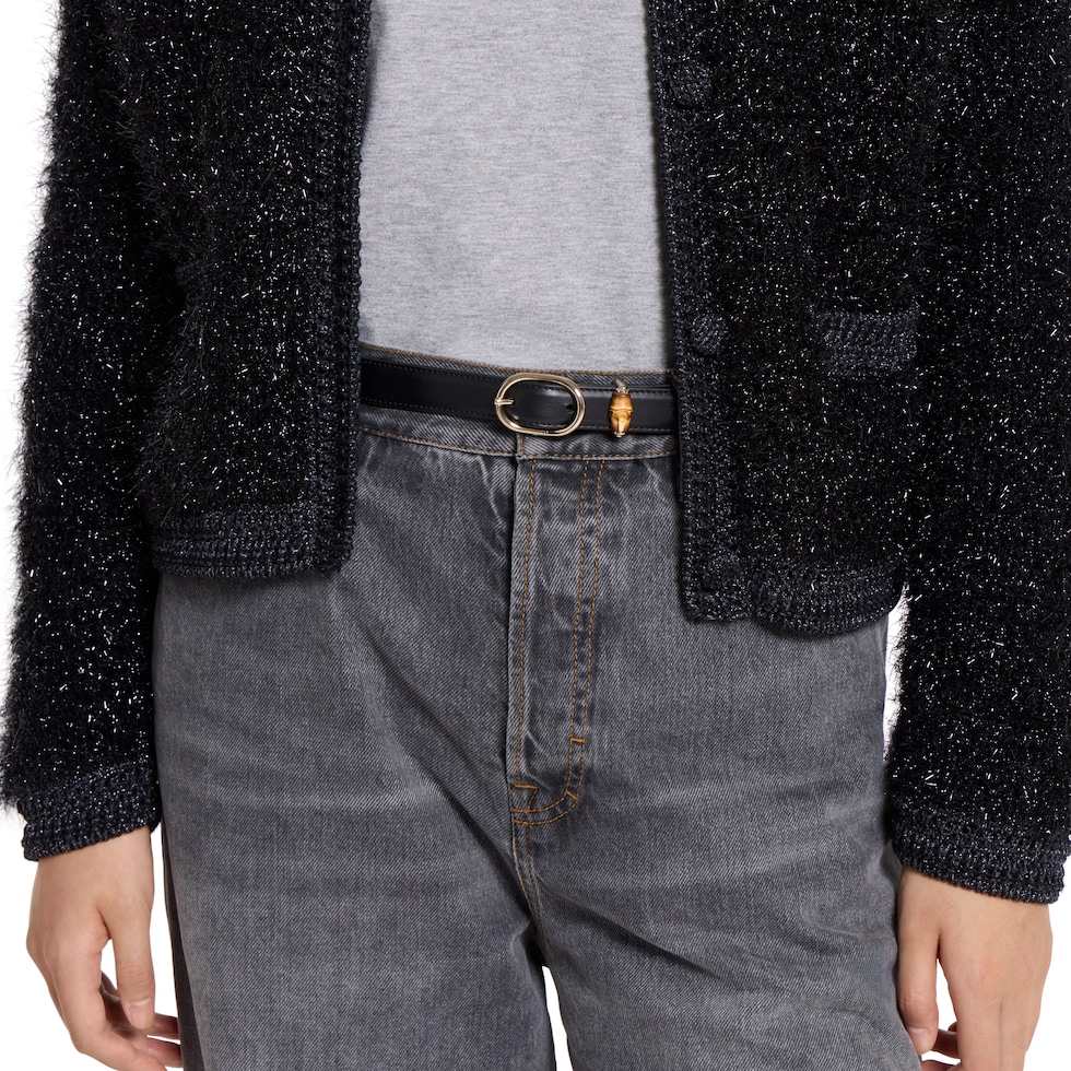 Cintura sottile con fibbia ovale