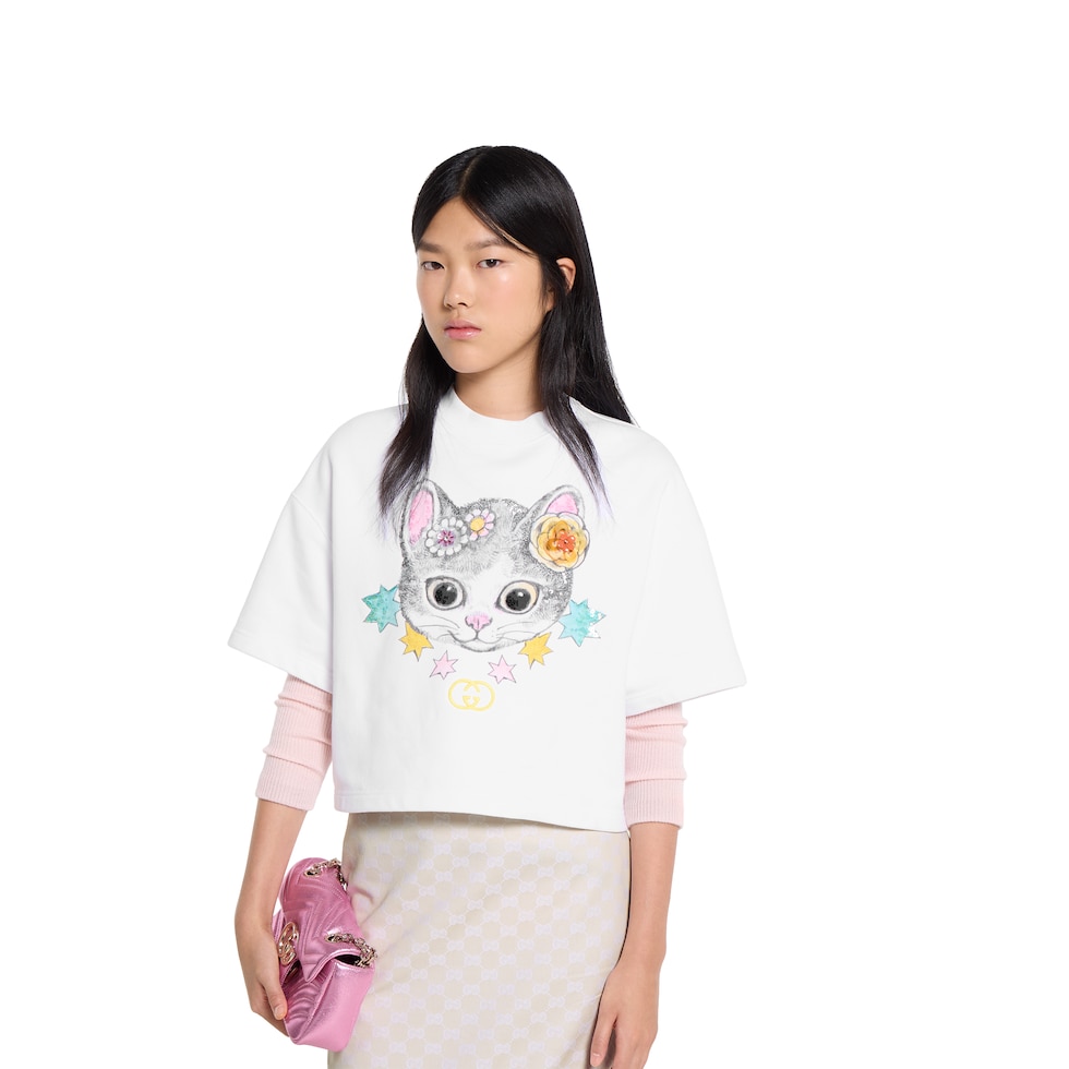 日本限定 ヒグチユウコ クロップド Tシャツ