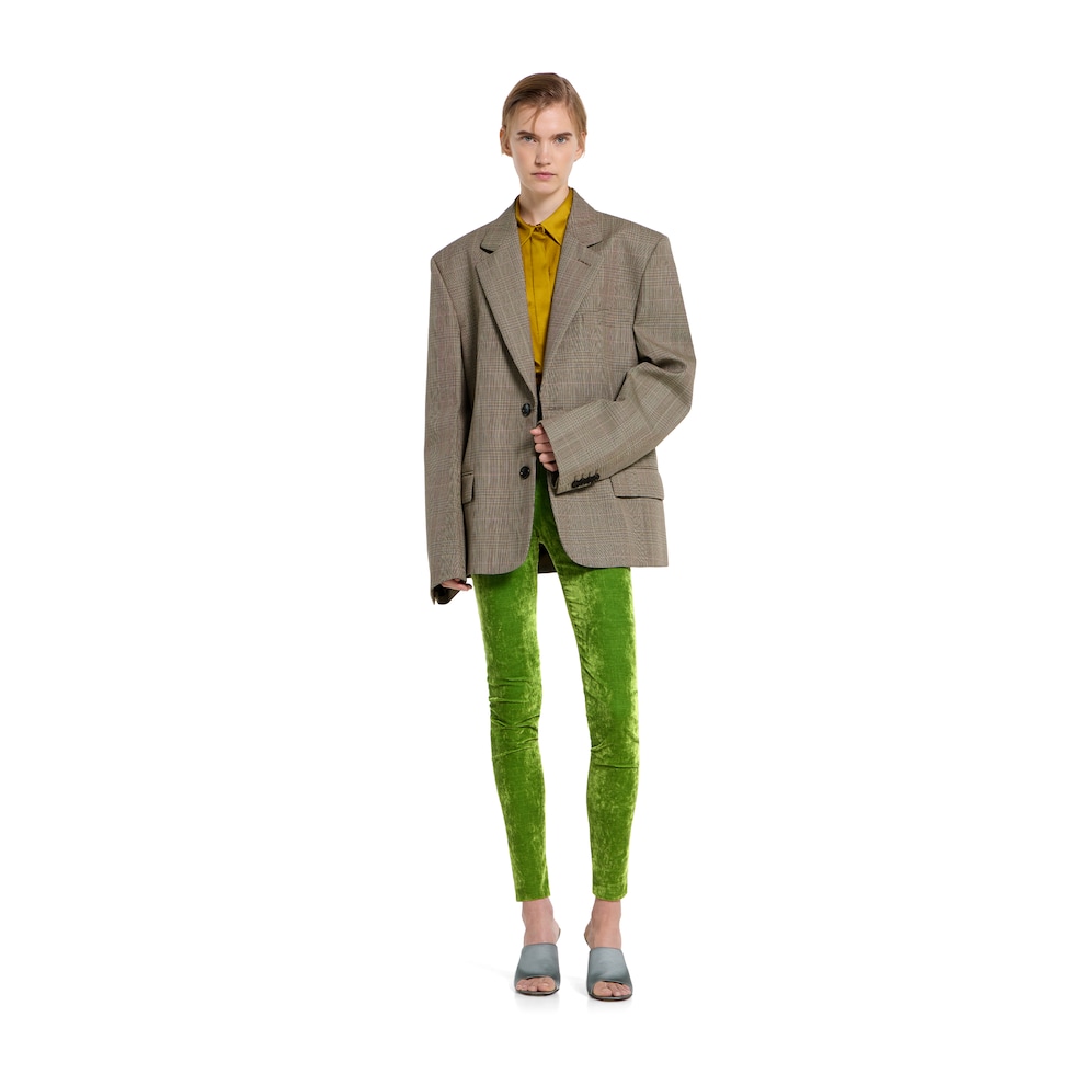 Equestrian silk jacquard shirt