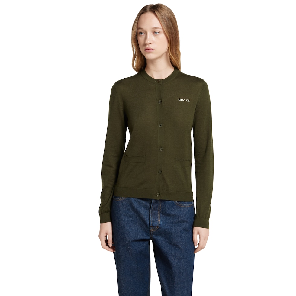 Cardigan aus Kaschmir und Seide