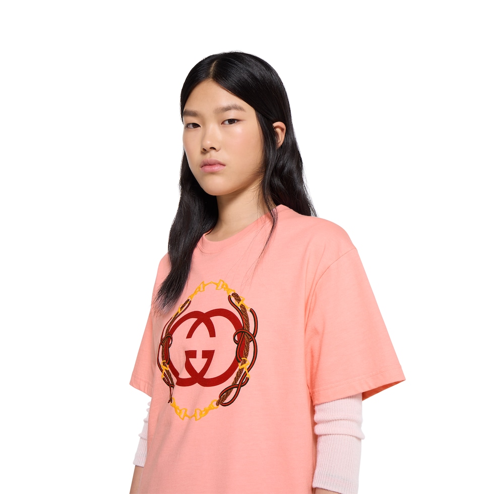 Cotton jersey T-shirt with print