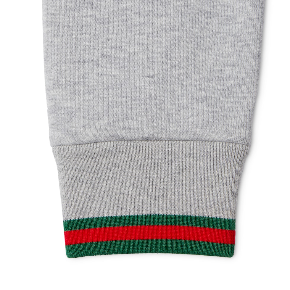 Cardigan aus Baumwolljersey mit Web 