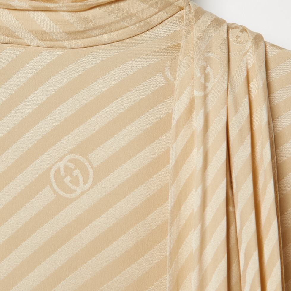 Diagonal GG silk jacquard dress
